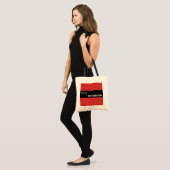 Beste Grams Ever - Aangepaste naam Red Squares 002 Tote Bag (Voorkant (model))
