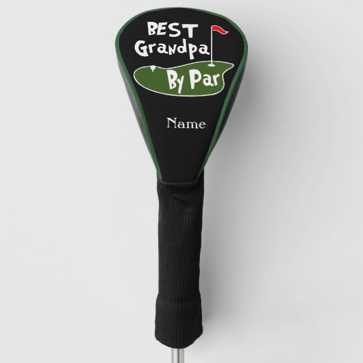 Beste Grand Pa van Par voor opa Golfheadcover (Voorkant)