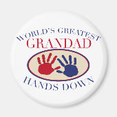 Beste Grandad Hands neer Magneet (Voorkant)