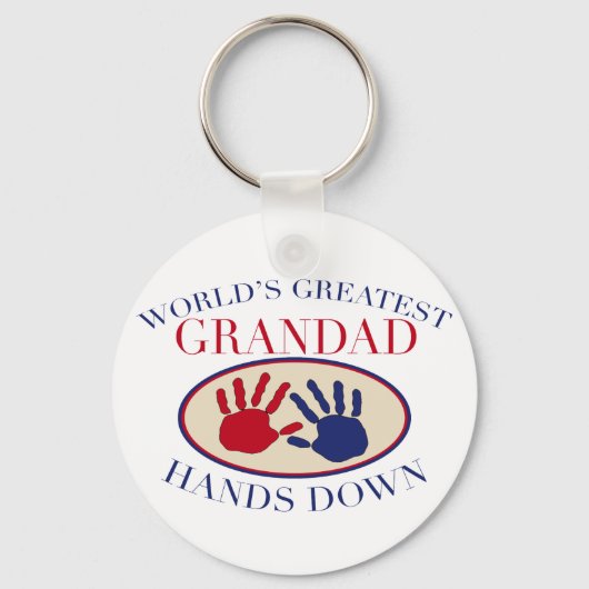 Beste Grandad Hands neer Sleutelhanger (Voorkant)
