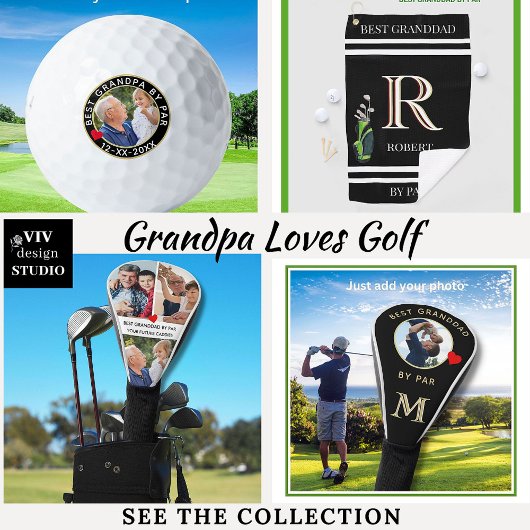 Beste GrandDad ooit Foto Persoonlijke naam Golfballen