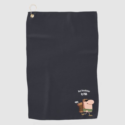 Beste GRANDFATHER van PAR-Funny Golf Golfing Golfhanddoek (Voorkant)