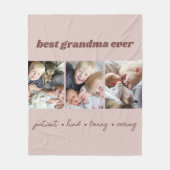Beste Grandma Ever - Aangepast Fleece Deken (Voorkant)