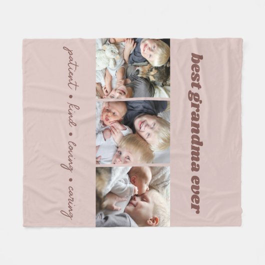 Beste Grandma Ever - Aangepast Fleece Deken (Voorkant (Horizontaal))