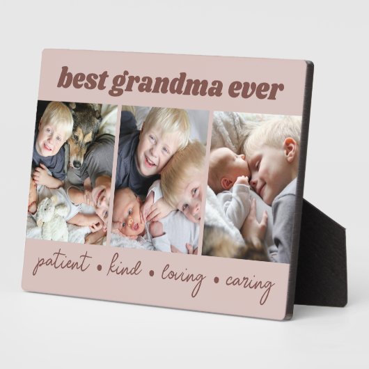 Beste Grandma Ever - Aangepast Fotoplaat (Zijkant)