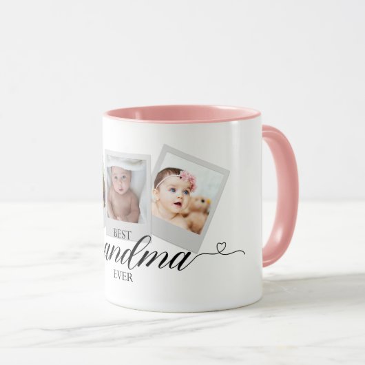 Beste Grandma Ever - Aangepaste Aangepaste fotoser Mok (Voorkant rechts)