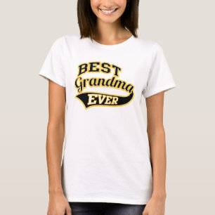Beste Grandma Ever Ballpark stijl T-shirt