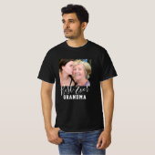 BESTE GRANDMA OOIT Moederdag Aangepaste foto T-shirt (Voorkant volledig)