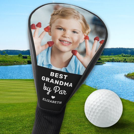 Beste GRANDMA van Par - Moederdag - Foto op maat Golfheadcover