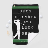 BESTE GRANDPA DOOR EEN LANGE SHOT, AANGEPAST GOLFHANDDOEK (Insitu)