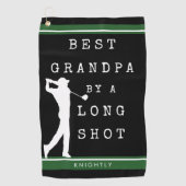 BESTE GRANDPA DOOR EEN LANGE SHOT, AANGEPAST GOLFHANDDOEK (Voorkant)