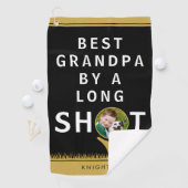BESTE GRANDPA DOOR EEN LANGE SHOT Foto op maat Golfhanddoek (Insitu)