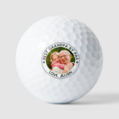 BESTE GRANDPA DOOR PAR Foto gepersonaliseerd Golfballen (Voorkant)