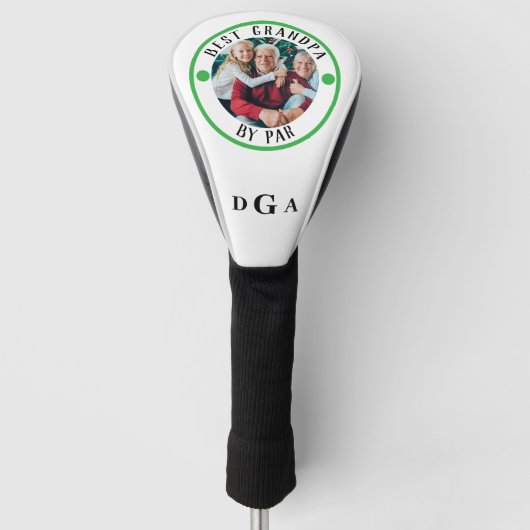 BESTE GRANDPA DOOR PAR FotoMonogram Golfheadcover (Voorkant)