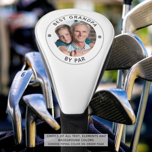 BESTE GRANDPA DOOR PAR FotoMonogram Golfheadcover