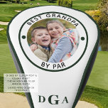 BESTE GRANDPA DOOR PAR FotoMonogram Initialen Groe Golfheadcover<br><div class="desc">Voor de speciale golfliefhebber, creëer een unieke foto-golfkaft met de titel BEST GRANDPA BY PAR en gepersonaliseerd met een foto en zijn monogram in het groen met de suggestie om groene leidingen te coördineren (er staan andere pipetkleuren op de bestelpagina). PHOOGTIP: Kies een foto met het onderwerp in het midden...</div>