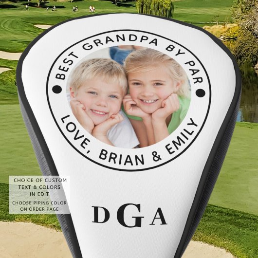 BESTE GRANDPA DOOR PAR FotoMonogram op persoonlijk Golfheadcover