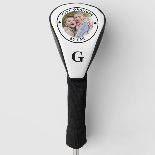 BESTE GRANDPA DOOR PAR Monogram Foto Golf Head Hoe Golfheadcover (Voorkant)