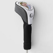 BESTE GRANDPA DOOR PAR Monogram Foto Golf Head Hoe Golfheadcover (Schuin)
