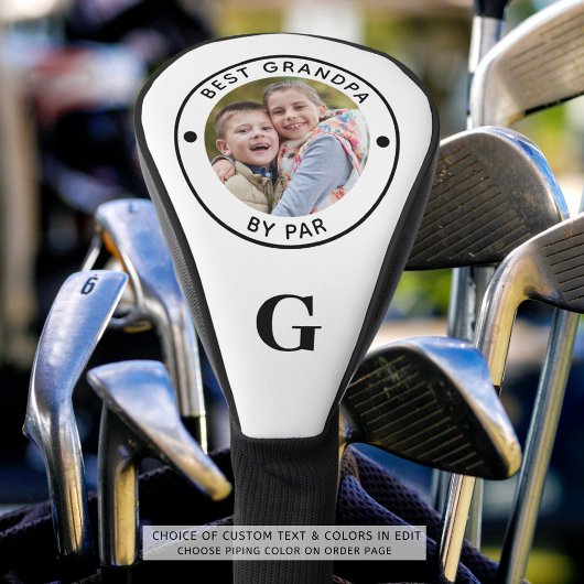 BESTE GRANDPA DOOR PAR Monogram Foto Golf Head Hoe Golfheadcover
