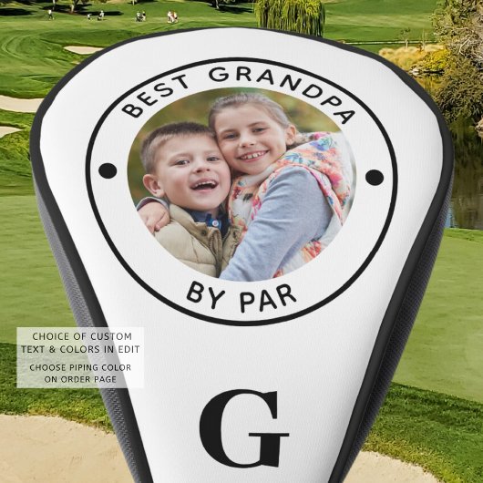 BESTE GRANDPA DOOR PAR Monogram Foto Golf Head Hoe Golfheadcover