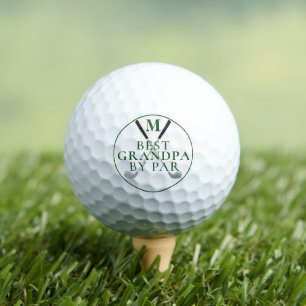 BESTE GRANDPA DOOR PAR-Monogram Uw kleur Golfballen