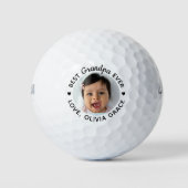 Beste GRANDPA ooit - Aangepaste foto op maat Golfballen (Voorkant)