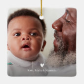 Beste GRANDPA ooit Fotokeramisch Ornament (Achterkant)