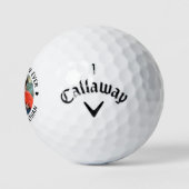 Beste GRANDPA ooit - Golfer - Afbeelding gepersona Golfballen (Logo)