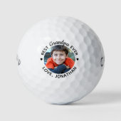 Beste GRANDPA ooit - Golfer - Afbeelding gepersona Golfballen (Voorkant)