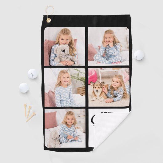 Beste GRANDPA ooit - Golfer - Persoonlijke foto 5 Golfhanddoek (Insitu)