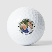 Beste GRANDPA ooit - Moderne - 12 Persoonlijke fot Golfballen (Voorkant)