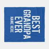 BESTE GRANDPA OOIT PERSONALIZE FLEECE BLANKET (Voorkant (Horizontaal))