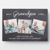 Beste GRANDPA ooit Persoonlijke Foto Vaderdag Fotoplaat (voorkant)