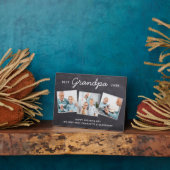 Beste GRANDPA ooit Persoonlijke Foto Vaderdag Fotoplaat (Zijkant)