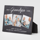 Beste GRANDPA ooit Persoonlijke Foto Vaderdag Fotoplaat (Zijkant)