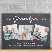 Beste GRANDPA ooit Persoonlijke Foto Vaderdag Fotoplaat