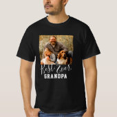 BESTE GRANDPA OOIT Vaderdag Aangepaste foto T-shirt (Voorkant)