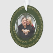 BESTE GRANDPARENTEN - Aangepast FOTO - Groen | Ker Ornament (voorkant)