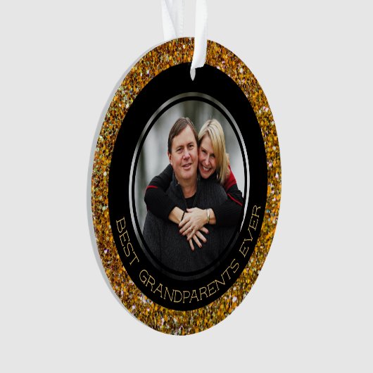 BESTE GRANDPARENTEN OOIT | Glitter | Kerstmis Ornament (voorkant)