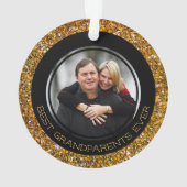 BESTE GRANDPARENTEN OOIT | Glitter | Kerstmis Ornament (achterkant)