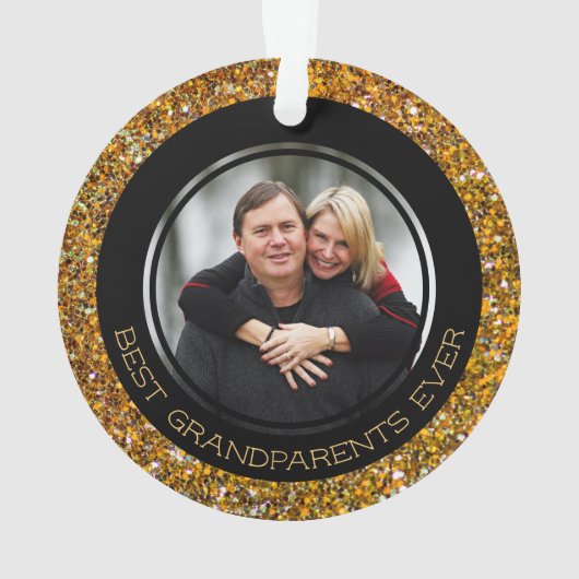 BESTE GRANDPARENTEN OOIT | Glitter | Kerstmis Ornament (achterkant)