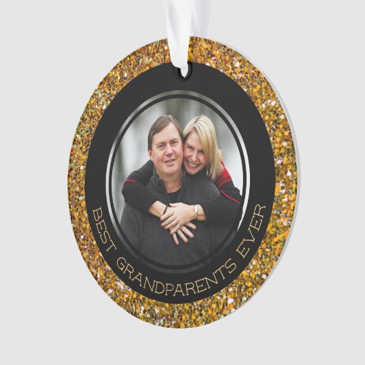 BESTE GRANDPARENTEN OOIT | Glitter | Kerstmis Ornament (voorkant)