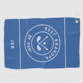 Beste Granpa van Par | Grappige Golfer Humor Golfhanddoek (Horizontaal)
