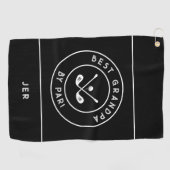 Beste Granpa van Par | Grappige Golfer Humor Golfhanddoek (Horizontaal)