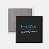 Beste grappige voetbal scheidsrechter definitie Fu Magneet (Voorkant / Achterkant)