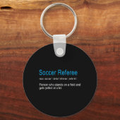 Beste grappige voetbal scheidsrechter definitie Fu Sleutelhanger (Voorkant)