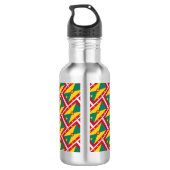BESTE GRENADIAN DAD MOM Grenada Flag Gepersonalise Waterfles (Achterkant)