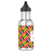 BESTE GRENADIAN DAD MOM Grenada Flag Gepersonalise Waterfles (Links)