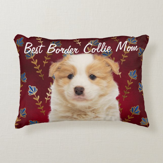 Beste grens van Collie Mam Accent Pillow Kussen (Voorkant)